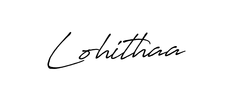 Make a beautiful signature design for name Lohithaa. With this signature (Antro_Vectra_Bolder) style, you can create a handwritten signature for free. Lohithaa signature style 7 images and pictures png