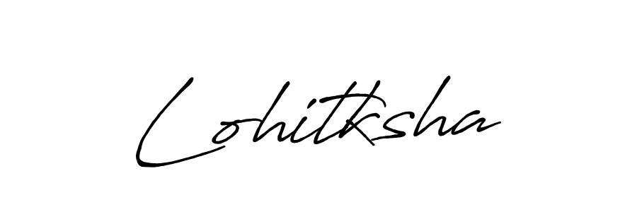 Lohitksha stylish signature style. Best Handwritten Sign (Antro_Vectra_Bolder) for my name. Handwritten Signature Collection Ideas for my name Lohitksha. Lohitksha signature style 7 images and pictures png