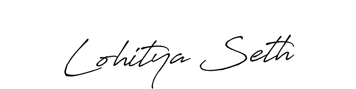 This is the best signature style for the Lohitya Seth name. Also you like these signature font (Antro_Vectra_Bolder). Mix name signature. Lohitya Seth signature style 7 images and pictures png