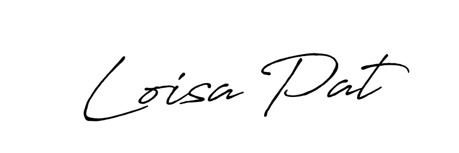 Design your own signature with our free online signature maker. With this signature software, you can create a handwritten (Antro_Vectra_Bolder) signature for name Loisa Pat. Loisa Pat signature style 7 images and pictures png