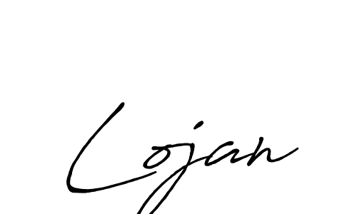 Use a signature maker to create a handwritten signature online. With this signature software, you can design (Antro_Vectra_Bolder) your own signature for name Lojan. Lojan signature style 7 images and pictures png