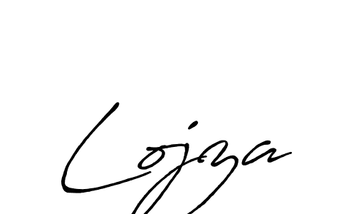 Lojza stylish signature style. Best Handwritten Sign (Antro_Vectra_Bolder) for my name. Handwritten Signature Collection Ideas for my name Lojza. Lojza signature style 7 images and pictures png