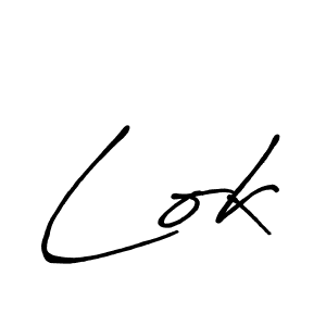 Use a signature maker to create a handwritten signature online. With this signature software, you can design (Antro_Vectra_Bolder) your own signature for name Lok. Lok signature style 7 images and pictures png