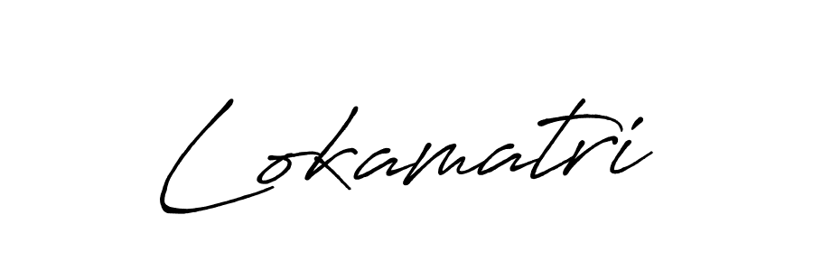 Design your own signature with our free online signature maker. With this signature software, you can create a handwritten (Antro_Vectra_Bolder) signature for name Lokamatri. Lokamatri signature style 7 images and pictures png