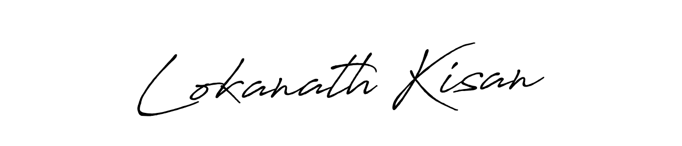 Also we have Lokanath Kisan name is the best signature style. Create professional handwritten signature collection using Antro_Vectra_Bolder autograph style. Lokanath Kisan signature style 7 images and pictures png