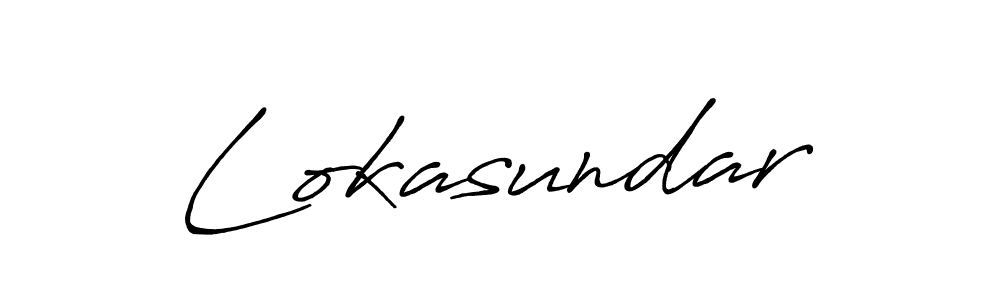 How to make Lokasundar signature? Antro_Vectra_Bolder is a professional autograph style. Create handwritten signature for Lokasundar name. Lokasundar signature style 7 images and pictures png