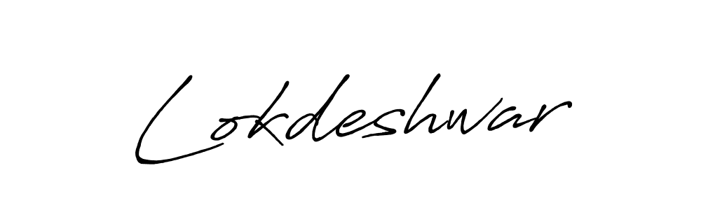 Make a beautiful signature design for name Lokdeshwar. With this signature (Antro_Vectra_Bolder) style, you can create a handwritten signature for free. Lokdeshwar signature style 7 images and pictures png