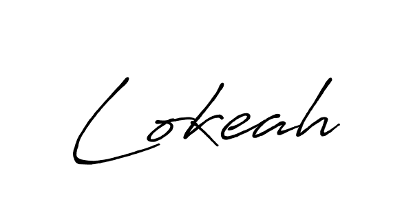 Lokeah stylish signature style. Best Handwritten Sign (Antro_Vectra_Bolder) for my name. Handwritten Signature Collection Ideas for my name Lokeah. Lokeah signature style 7 images and pictures png