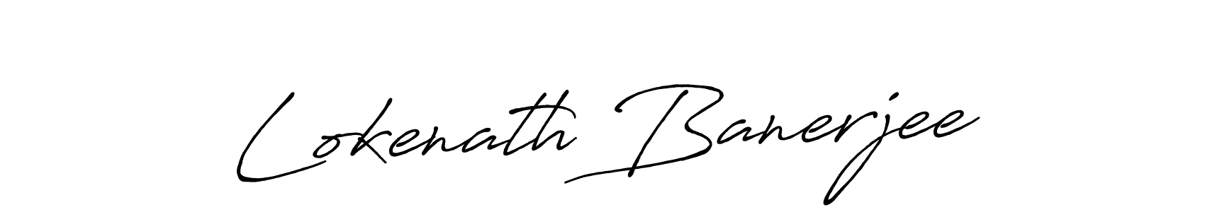 Design your own signature with our free online signature maker. With this signature software, you can create a handwritten (Antro_Vectra_Bolder) signature for name Lokenath Banerjee. Lokenath Banerjee signature style 7 images and pictures png