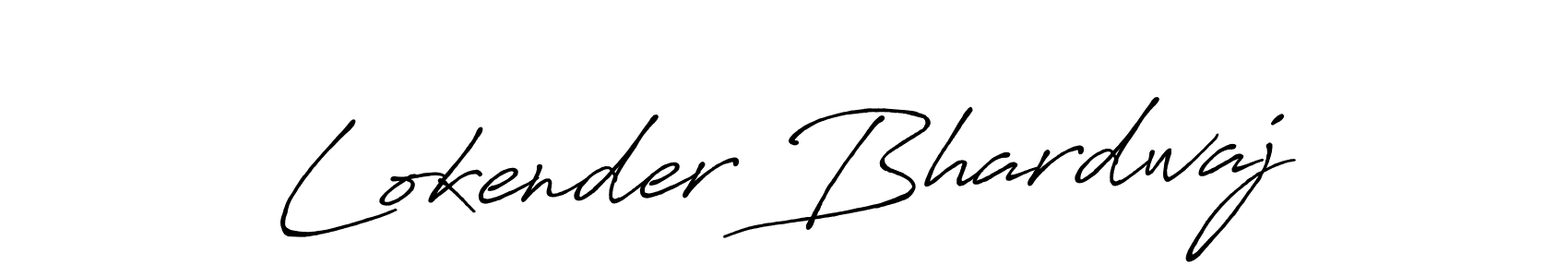 Use a signature maker to create a handwritten signature online. With this signature software, you can design (Antro_Vectra_Bolder) your own signature for name Lokender Bhardwaj. Lokender Bhardwaj signature style 7 images and pictures png