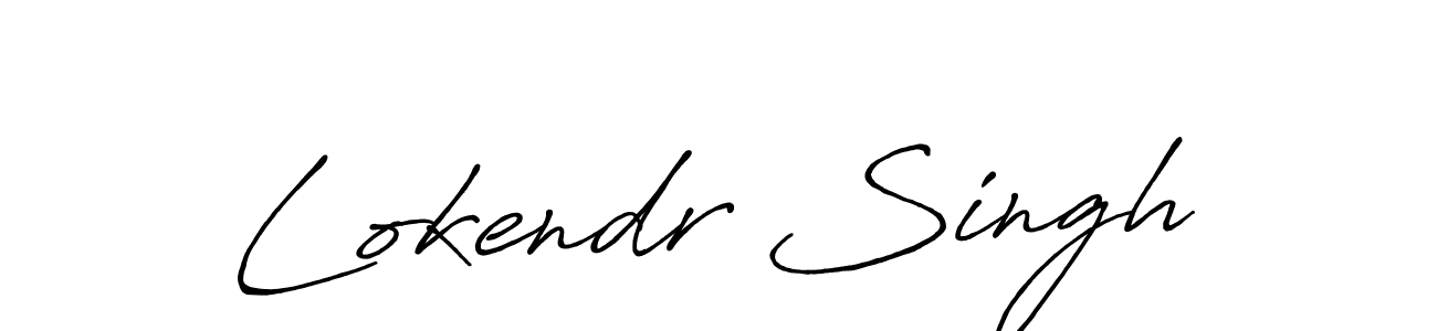 How to make Lokendr Singh signature? Antro_Vectra_Bolder is a professional autograph style. Create handwritten signature for Lokendr Singh name. Lokendr Singh signature style 7 images and pictures png