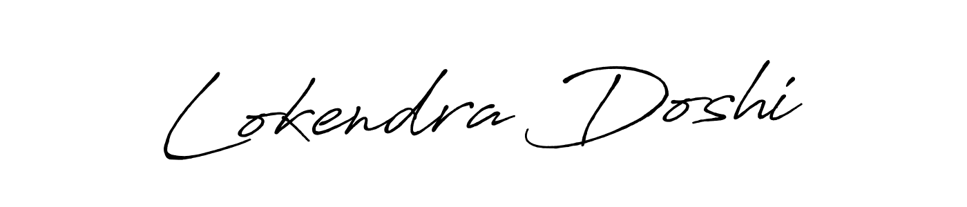 Also we have Lokendra Doshi name is the best signature style. Create professional handwritten signature collection using Antro_Vectra_Bolder autograph style. Lokendra Doshi signature style 7 images and pictures png