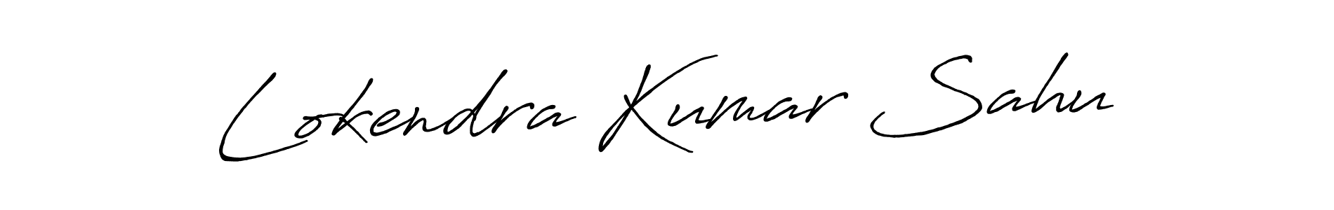 Make a beautiful signature design for name Lokendra Kumar Sahu. With this signature (Antro_Vectra_Bolder) style, you can create a handwritten signature for free. Lokendra Kumar Sahu signature style 7 images and pictures png