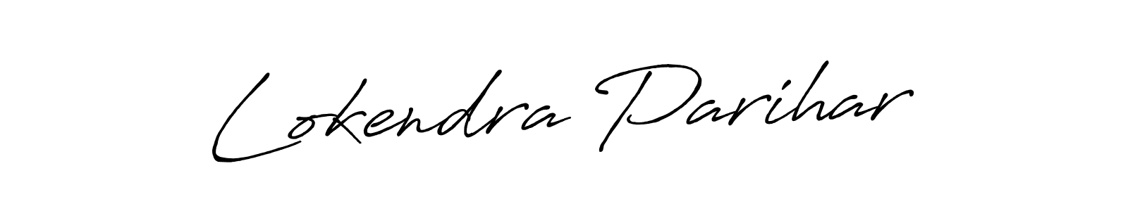 Use a signature maker to create a handwritten signature online. With this signature software, you can design (Antro_Vectra_Bolder) your own signature for name Lokendra Parihar. Lokendra Parihar signature style 7 images and pictures png