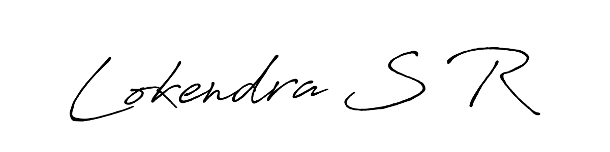 Also You can easily find your signature by using the search form. We will create Lokendra S R name handwritten signature images for you free of cost using Antro_Vectra_Bolder sign style. Lokendra S R signature style 7 images and pictures png