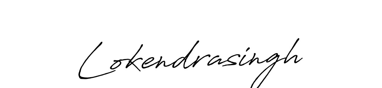 Design your own signature with our free online signature maker. With this signature software, you can create a handwritten (Antro_Vectra_Bolder) signature for name Lokendrasingh. Lokendrasingh signature style 7 images and pictures png