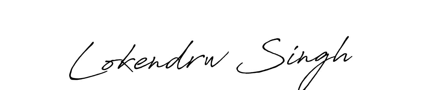 It looks lik you need a new signature style for name Lokendrw Singh. Design unique handwritten (Antro_Vectra_Bolder) signature with our free signature maker in just a few clicks. Lokendrw Singh signature style 7 images and pictures png