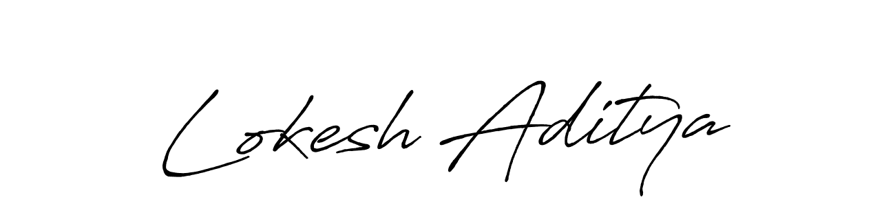 Antro_Vectra_Bolder is a professional signature style that is perfect for those who want to add a touch of class to their signature. It is also a great choice for those who want to make their signature more unique. Get Lokesh Aditya name to fancy signature for free. Lokesh Aditya signature style 7 images and pictures png