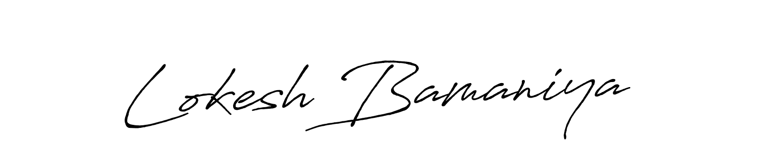 You can use this online signature creator to create a handwritten signature for the name Lokesh Bamaniya. This is the best online autograph maker. Lokesh Bamaniya signature style 7 images and pictures png