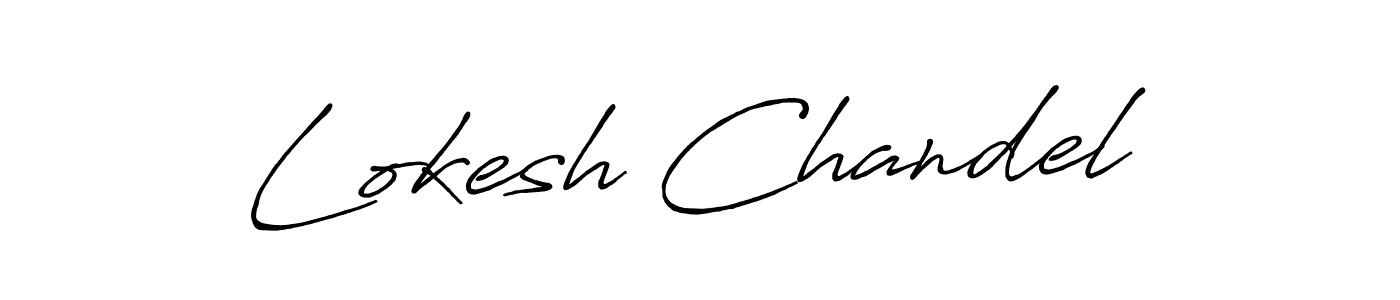 How to make Lokesh Chandel signature? Antro_Vectra_Bolder is a professional autograph style. Create handwritten signature for Lokesh Chandel name. Lokesh Chandel signature style 7 images and pictures png