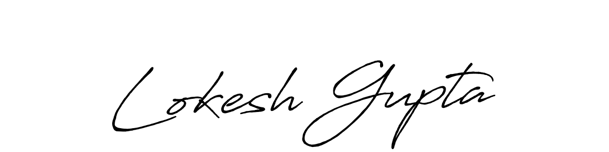 Also we have Lokesh Gupta name is the best signature style. Create professional handwritten signature collection using Antro_Vectra_Bolder autograph style. Lokesh Gupta signature style 7 images and pictures png