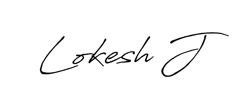 Best and Professional Signature Style for Lokesh J. Antro_Vectra_Bolder Best Signature Style Collection. Lokesh J signature style 7 images and pictures png