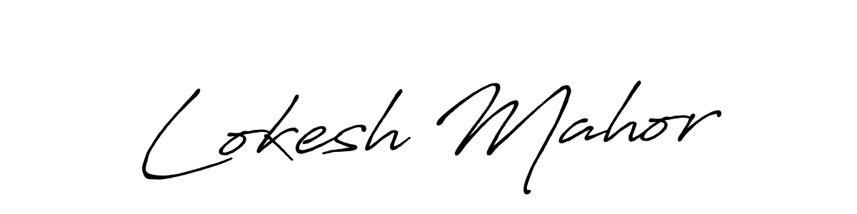 This is the best signature style for the Lokesh Mahor name. Also you like these signature font (Antro_Vectra_Bolder). Mix name signature. Lokesh Mahor signature style 7 images and pictures png