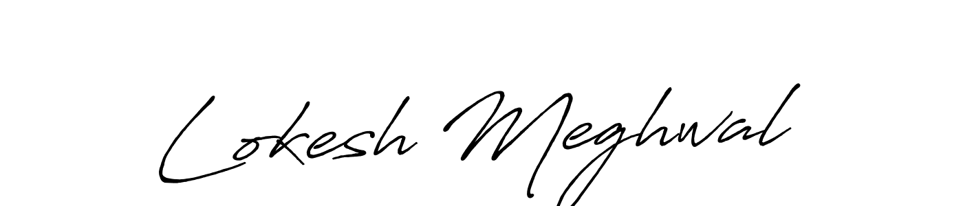 The best way (Antro_Vectra_Bolder) to make a short signature is to pick only two or three words in your name. The name Lokesh Meghwal include a total of six letters. For converting this name. Lokesh Meghwal signature style 7 images and pictures png