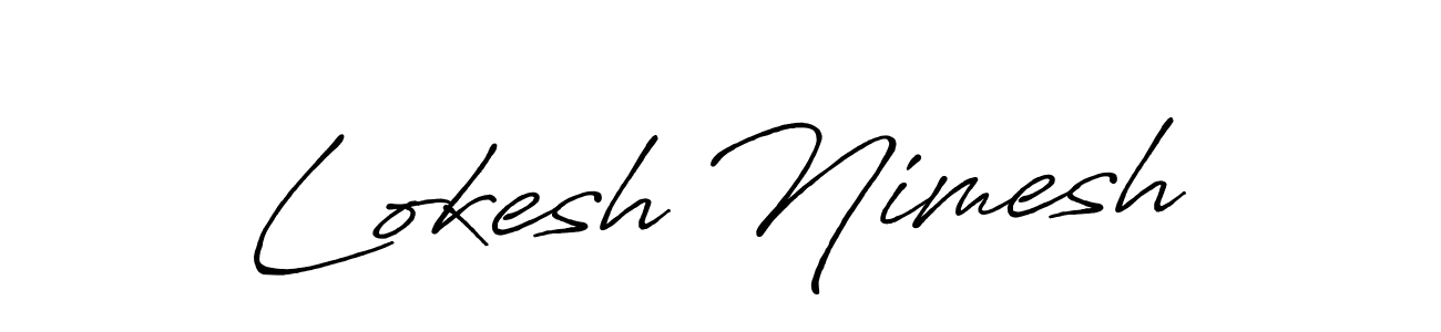 Once you've used our free online signature maker to create your best signature Antro_Vectra_Bolder style, it's time to enjoy all of the benefits that Lokesh Nimesh name signing documents. Lokesh Nimesh signature style 7 images and pictures png