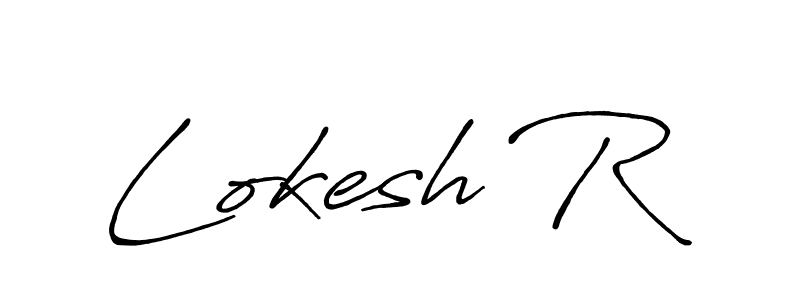 How to Draw Lokesh R signature style? Antro_Vectra_Bolder is a latest design signature styles for name Lokesh R. Lokesh R signature style 7 images and pictures png