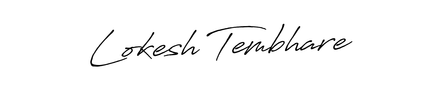 You can use this online signature creator to create a handwritten signature for the name Lokesh Tembhare. This is the best online autograph maker. Lokesh Tembhare signature style 7 images and pictures png