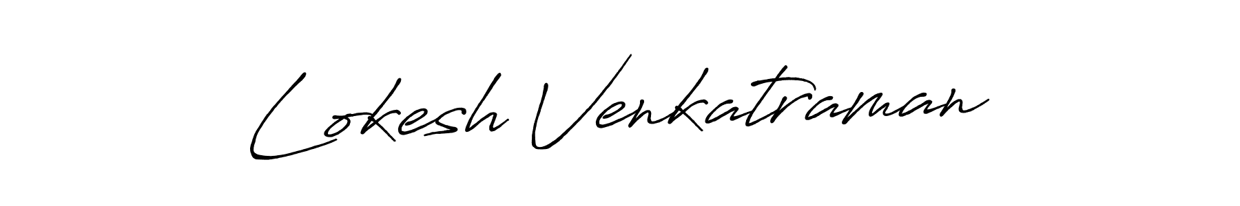 Lokesh Venkatraman stylish signature style. Best Handwritten Sign (Antro_Vectra_Bolder) for my name. Handwritten Signature Collection Ideas for my name Lokesh Venkatraman. Lokesh Venkatraman signature style 7 images and pictures png