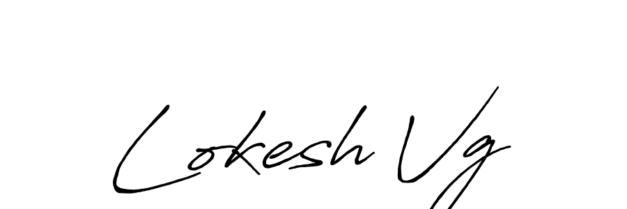 How to make Lokesh Vg signature? Antro_Vectra_Bolder is a professional autograph style. Create handwritten signature for Lokesh Vg name. Lokesh Vg signature style 7 images and pictures png