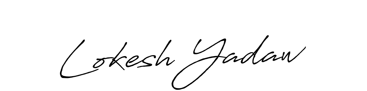 It looks lik you need a new signature style for name Lokesh Yadaw. Design unique handwritten (Antro_Vectra_Bolder) signature with our free signature maker in just a few clicks. Lokesh Yadaw signature style 7 images and pictures png