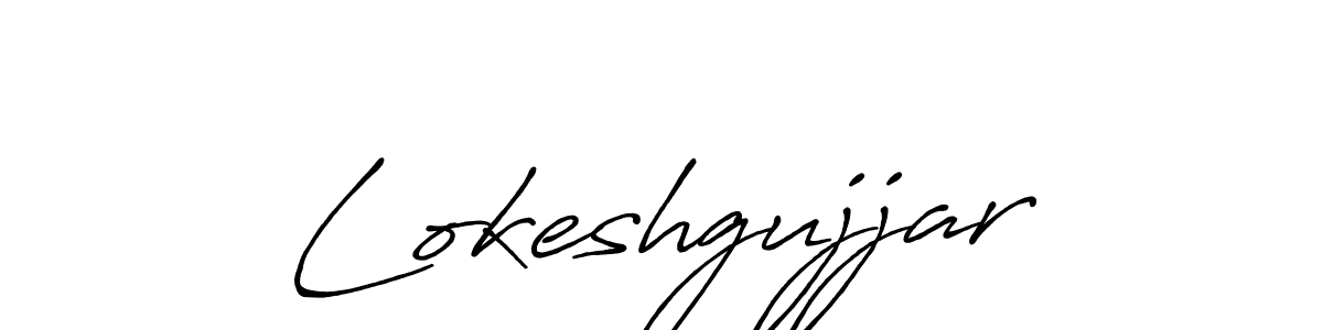 Design your own signature with our free online signature maker. With this signature software, you can create a handwritten (Antro_Vectra_Bolder) signature for name Lokeshgujjar. Lokeshgujjar signature style 7 images and pictures png