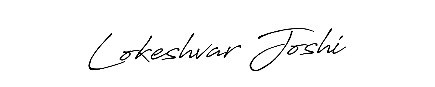 How to make Lokeshvar Joshi signature? Antro_Vectra_Bolder is a professional autograph style. Create handwritten signature for Lokeshvar Joshi name. Lokeshvar Joshi signature style 7 images and pictures png