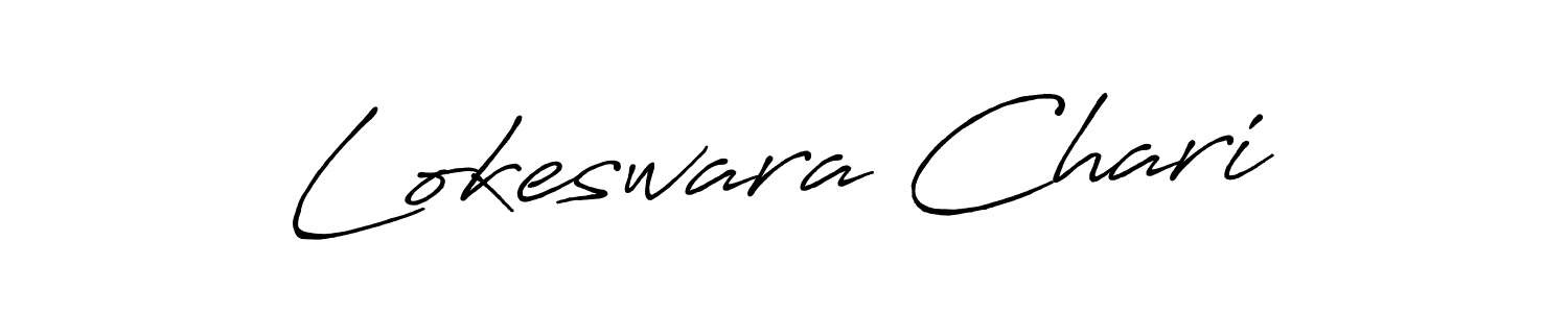 How to Draw Lokeswara Chari signature style? Antro_Vectra_Bolder is a latest design signature styles for name Lokeswara Chari. Lokeswara Chari signature style 7 images and pictures png