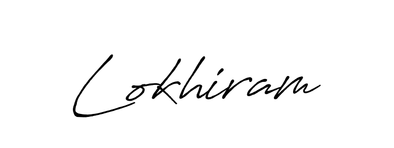 Lokhiram stylish signature style. Best Handwritten Sign (Antro_Vectra_Bolder) for my name. Handwritten Signature Collection Ideas for my name Lokhiram. Lokhiram signature style 7 images and pictures png