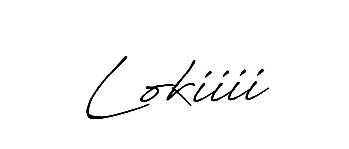 Also we have Lokiiii name is the best signature style. Create professional handwritten signature collection using Antro_Vectra_Bolder autograph style. Lokiiii signature style 7 images and pictures png