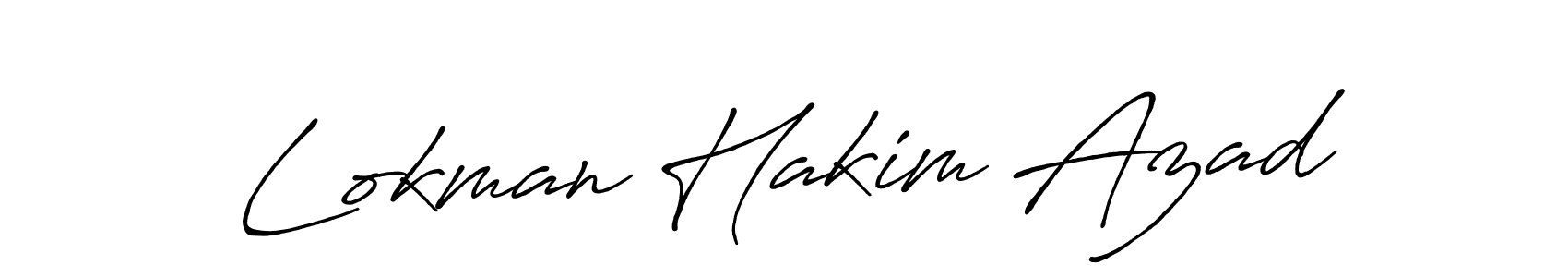 Also we have Lokman Hakim Azad name is the best signature style. Create professional handwritten signature collection using Antro_Vectra_Bolder autograph style. Lokman Hakim Azad signature style 7 images and pictures png