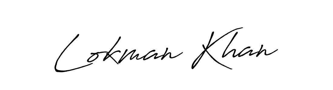 Also we have Lokman Khan name is the best signature style. Create professional handwritten signature collection using Antro_Vectra_Bolder autograph style. Lokman Khan signature style 7 images and pictures png