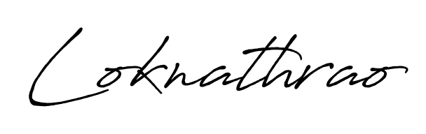 Upgrade your professional image with Loknathrao signature created with Antro_Vectra_Bolder font. Fast, free, and watermark-free download. Loknathrao signature style 7 images and pictures png