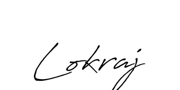 Use a signature maker to create a handwritten signature online. With this signature software, you can design (Antro_Vectra_Bolder) your own signature for name Lokraj. Lokraj signature style 7 images and pictures png