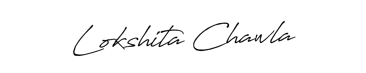 It looks lik you need a new signature style for name Lokshita Chawla. Design unique handwritten (Antro_Vectra_Bolder) signature with our free signature maker in just a few clicks. Lokshita Chawla signature style 7 images and pictures png
