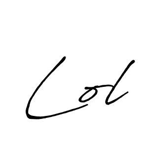 Also we have Lol name is the best signature style. Create professional handwritten signature collection using Antro_Vectra_Bolder autograph style. Lol signature style 7 images and pictures png