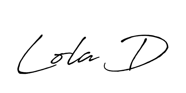 Create a beautiful signature design for name Lola D. With this signature (Antro_Vectra_Bolder) fonts, you can make a handwritten signature for free. Lola D signature style 7 images and pictures png