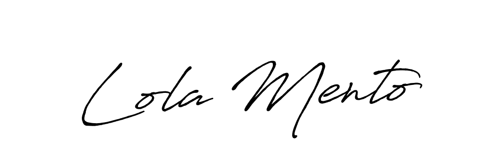 Make a beautiful signature design for name Lola Mento. Use this online signature maker to create a handwritten signature for free. Lola Mento signature style 7 images and pictures png