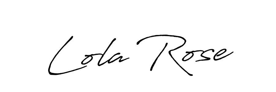 Also You can easily find your signature by using the search form. We will create Lola Rose name handwritten signature images for you free of cost using Antro_Vectra_Bolder sign style. Lola Rose signature style 7 images and pictures png
