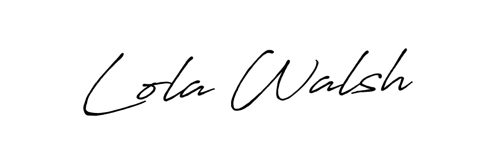 Also we have Lola Walsh name is the best signature style. Create professional handwritten signature collection using Antro_Vectra_Bolder autograph style. Lola Walsh signature style 7 images and pictures png