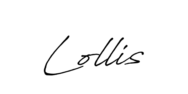 Design your own signature with our free online signature maker. With this signature software, you can create a handwritten (Antro_Vectra_Bolder) signature for name Lollis. Lollis signature style 7 images and pictures png